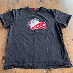White Rabbit Black T-Shirt